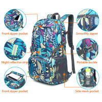 Mochila impermeable plegable de 35L, bolsa ligera de almacenamiento para exteriores, con estampado sólido, para acampar, montañismo y viajes - details 10