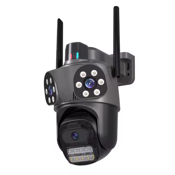 ICSEE Cámara IP WiFi para exteriores 6K HD 3 lentes 3 pantallas Cámara de seguridad PTZ Seguimiento automático Cámara de vigilancia del hogar Cámara de vigilancia de visión nocturna a todo color Soporte Onvif - 1