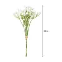 Flores de Almohadilla Blancas Gypsophila Artificial para Bodques DIY Decoración de Mesa de Boda y Hogar - details 8