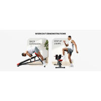 Peso FID multifuncional de forma más fina para un entrenamiento corporal completo todo en uno: extensión de espalda hiper, silla romana, asiento abdominal ajustable - details 4