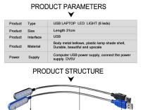 1pc LED Table Lamp USB DC 5V Flexo Reading Light Adjustable Portable Bedside Lamp Table Books Study Office Kids Desk Lights - details 24