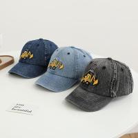 Gorras de Béisbol con bordado de excavadora Linda para Niño y Niña, Gorras de Sombrero de Vaquero Vintage lavadas de Algodón ajustables para niños - details 0