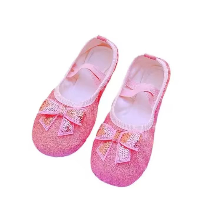 2024 Zapatos de ballet Zapatillas de baile de rendimiento de lona elástica Niñas / Adultos Suela dividida - 1