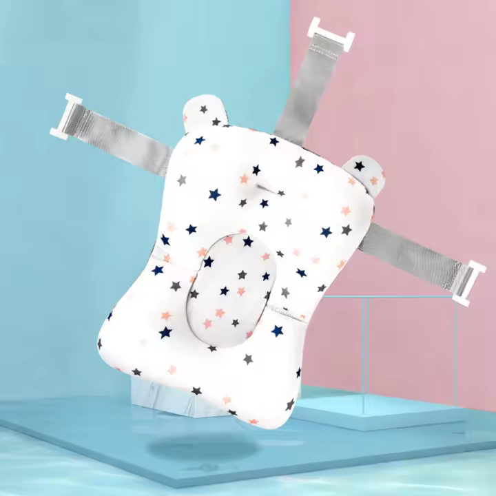 Cojín de Baño Plegable Suave para Bebés Soporte de Asiento de Tina Antideslizante Almohadilla de Protección para la Seguridad del Baño - 1