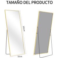Espejo de Pared Grande Rectangular de 52 x 161 cm Marco Dorado Ideal para Salón, Dormitorio, Pasillo - details 6