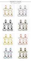Meetee 30Pcs 16/20/25/32/38mm Bags Strap Metal Buckles Lobster Swivel Carabiner Snap Hook Clasp Collar KeyChain DIY Accessories - details 6