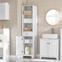 Mueble Columna de baño, Armario Alto baño,161 x 40 x 35 cm,(Blanco) - details 3