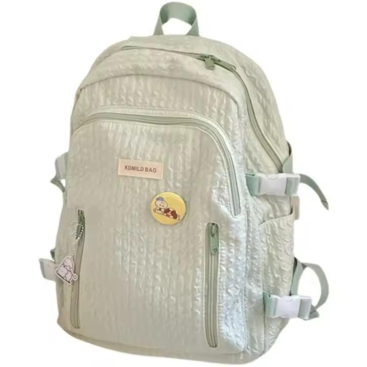 Mochila Escolar de Nylon de Alta Gama Impermeable para Estudiantes de Secundaria - 1