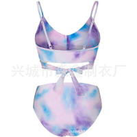 Bikini de dos piezas de cintura alta con estampado de leopardo, traje de baño sexy para mujer - details 19