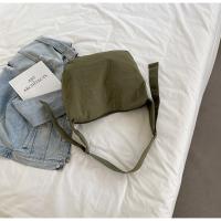 Bolso informal coreano para mujer, bolso de hombro de nailon de gran capacidad con diseño suave, bolso de viaje ligero de Color sólido - details 15