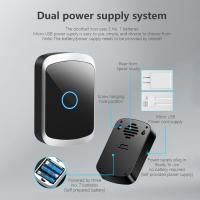 Timbre inalámbrico con batería de 300M, alimentado por USB minitimbre de puerta, 5 niveles de volumen, Kit de timbre para casa, aula y oficina, 60 campanas - details 6
