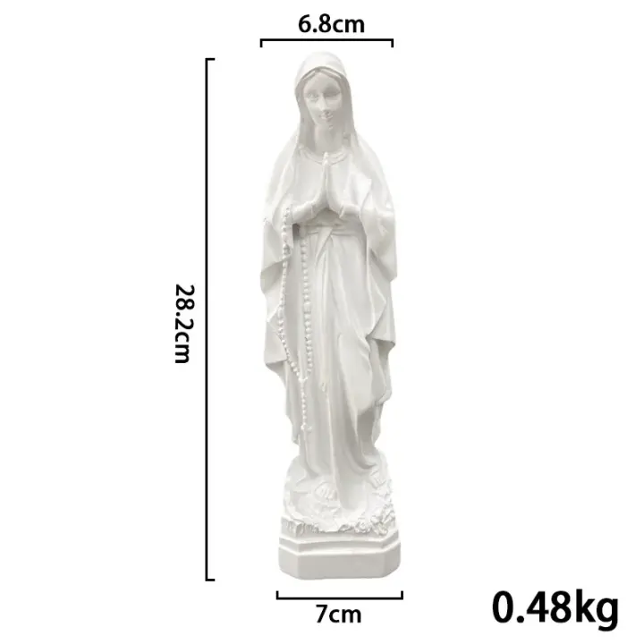 Figura de Nuestra Señora de Guadalupe Estatua de Virgen María Adorno Religioso para el Hogar - 1