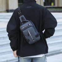 Bolso de pecho con múltiples bolsillos para hombre, bolso de hombro con carga USB, bolso de mensajes deportivo, bolso cruzado multifunción de gran capacidad para correr - details 22