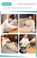 Almohada de lectura grande para niños o adultos Almohada de espalda desmontable con brazos para sentarse en la cama - details 4
