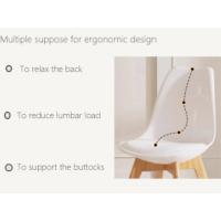 silla nordica blanca