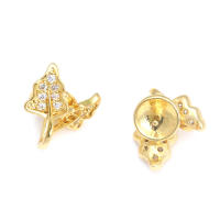 Colgante de Abalorio de Cuentas de Medio Agujero de Oro 18K Material de Metal de China - details 20