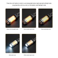 2PCS Linterna de Camping, linterna de doble luz blanca cálida, 5 modos, luz LED para acampar, linterna portátil para exteriores, luz para tienda de campaña para escalar y hacer senderismo - details 2