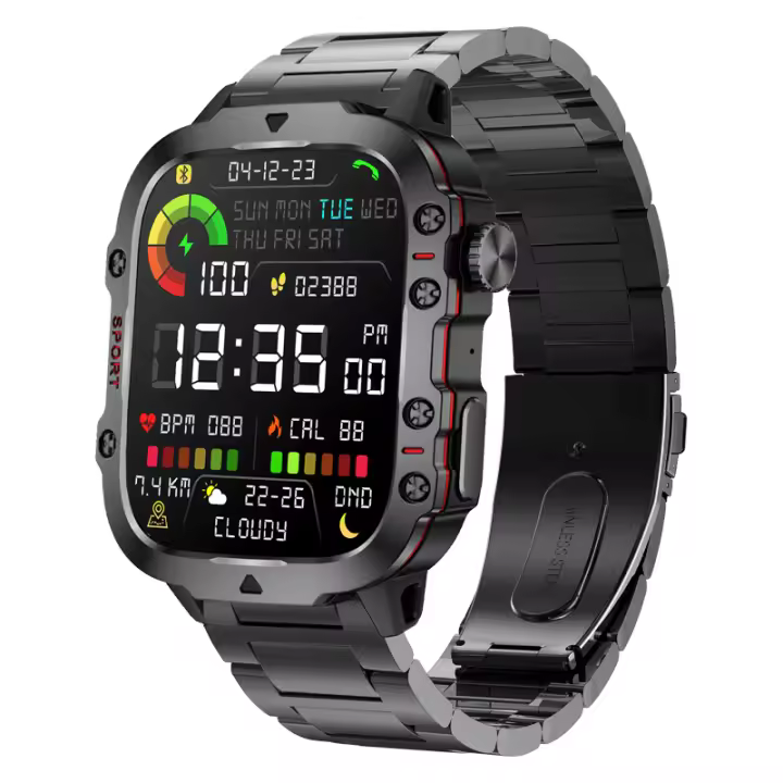 Reloj inteligente Ultra Militar para hombre, Agua resistant Device IP68, 5ATM, Monitor de Salud, Llamadas BT, 2024 pulgadas, para Deporte al Aire Libre, novedad de 1,96 - 1