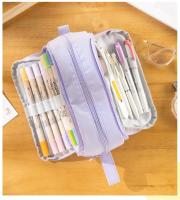 Estuche De Lápices Kawaii De Gran Capacidad, Bolsa De Lápices Estéticos, Bolsa Escolar, Suministros De Regalo, Lindo - details 2