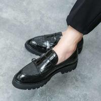 Producto más vendido 2024 Zapatos casuales de cuero genuino para hombres de lujo Estilo italiano de fiesta o oficina - details 9