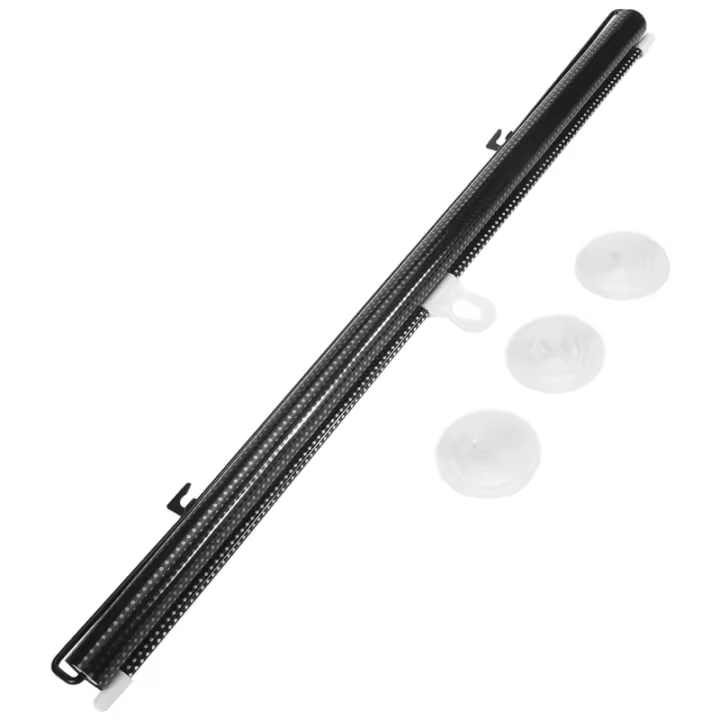 Persiana enrollable opaca con ventosa para sala de estar, cocina, oficina, ventana de coche, cortina perforada gratis E - 1