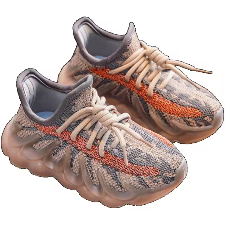 Primavera-Verano Zapatos Deportivos Transpirables Niños Medianos y Grandes Zapatos de Malla para Correr de Pulpo Tejidos Voladores para Niñas - 1