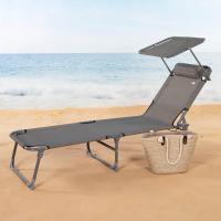 plegable multiposición con sombrilla 193x67x85 cm Camping - details 2