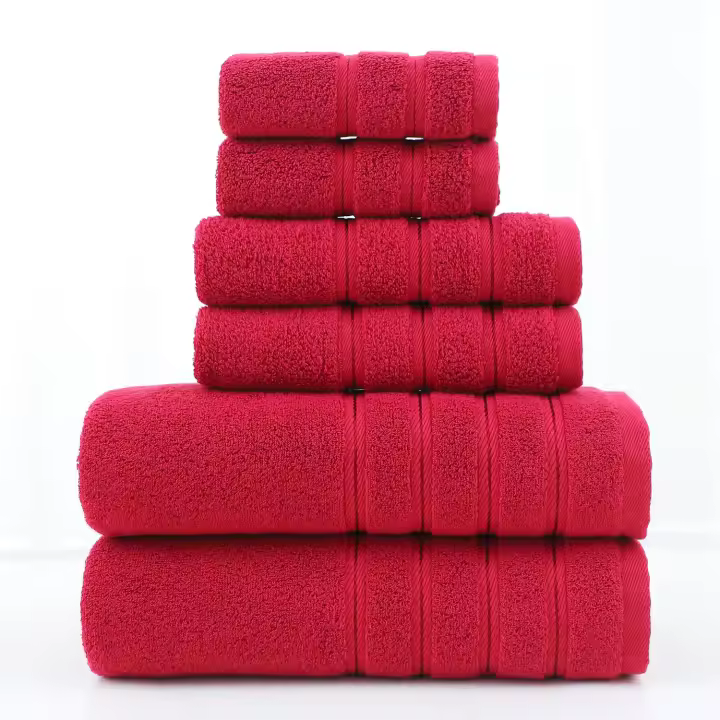 Towels - Juego de Toallas Premium de 6 Piezas, 2 Toallas de baño, 2 Toallas de Mano y 2 toallitas - Algodón - Calidad del Hotel, súper Suave y Altamente Absorbente - 1