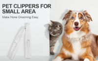 Recortador de patas de perro para el cuidado, cortapelos eléctrico inalámbrico para mascotas pequeñas, cortapelos para perros y gatos, poco ruido para recortar el pelo de las mascotas alrededor de las patas, ojos, orejas, cara, parte trasera - details 0
