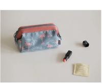 Bolsa de maquillaje con flamencos para mujer, neceser de viaje para artículos de aseo personal, portátil, organizador de gran ca - details 9