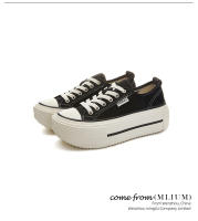 Aumento de altura interior 0,5 cm plantilla de piel de cerdo zapatos de lona nuevos zapatos de junta casual versátiles zapatos pequeños blancos - details 8