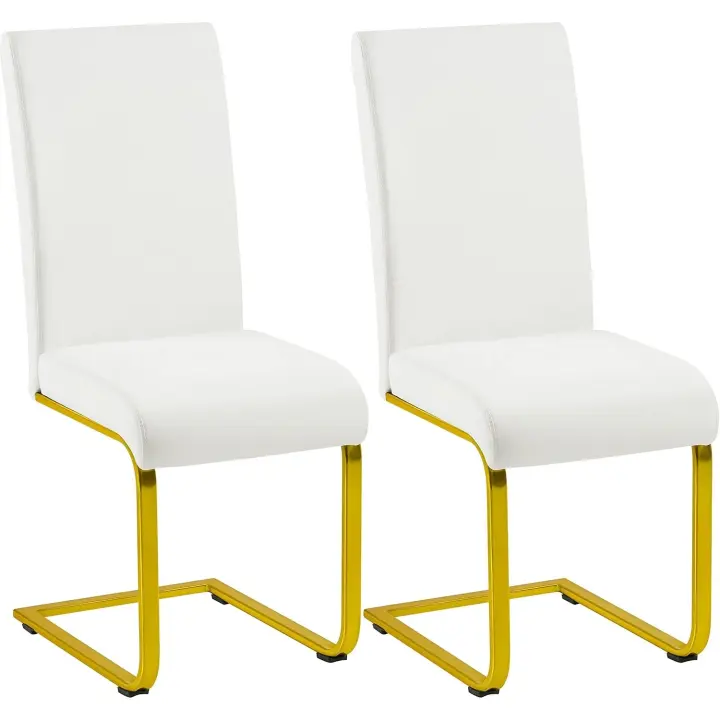 Set de 2 Piezas Sillas de Comedor Silla de Cocina Conjunto de Silla de Cocina Tapizada Carga MAX de 135 KG - 1