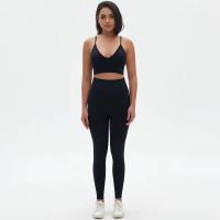 Conjunto de yoga de cintura alta para mujer, sujetador deportivo transpirable, mallas, equipo de fitness para levantamiento de pecho - details 2