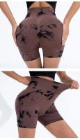 Pantalones cortos de cintura alta para mujer Cinturón elástico, sin costuras, moda en tus piernas, ideal para gimnasio, entrenamiento, correr, verano - details 12