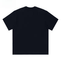 (Dinosaurio rugido) 320g de algodón puro de manga corta para hombres y mujeres, camiseta de verano - details 1