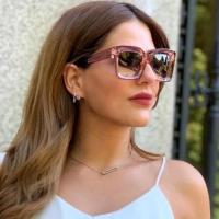 Toyear-Gafas de Sol cuadradas Vintage para hombre y Mujer, lentes de Sol de diseñador de marca de lujo, Gafas de gran tamaño, UV400 - details 3