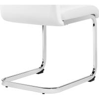 2PCS Sillas de Comedor Giratorias Sillas de Cocina con Respaldo Alto Patas Metálicas Diseño Moderno para Salón Oficina Dormitorio Blanco - details 8