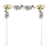 Marco de Metal para arco de globos, soporte de Metal para boda, cumpleaños, fiesta, ceremonia, decoración de jardín, 2x2 m - details 7