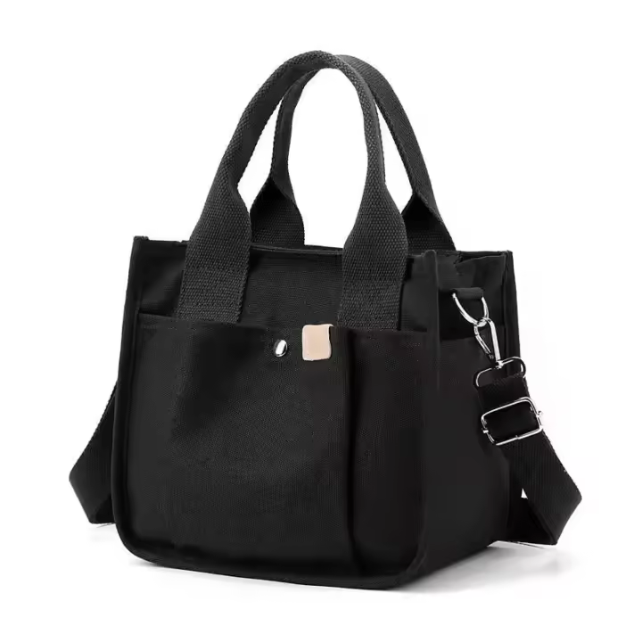 Bolso de lona para mujer, bolsos de hombro de lona japoneses, bolso de mano para llevar a mano, bolso cruzado de gran capacidad, bolso de mujer - 1