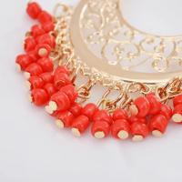Pendientes de Flamenco Andaluz Joyería de Baile Gitano Rojo para Mujeres - details 2