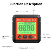Inclinómetro de Nivel Electrónico Digital, buscador de ángulo Digital, transportador para carpintería, caja de nivel de precisión, base magnética, 4x90 ° - details 24