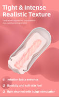 DRYWELL -  Masturbador masculino Copa Juguetes sexuales Vagina realista para hombres Silicona suave Hombres Masturbación Productos sexuales - details 2