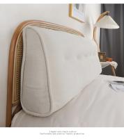 Cojín de Descanso de Cama Triangular Suave Almohada de Lectura Grande con Almohada de Espalda para Adultos - details 24