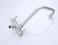Grifo de Cocina Montado en la Pared de Acero Inoxidable Agua Fría, Apertura Rápida, Balcón, Lavandería, Piscina con Pelador y Bidet - details 9