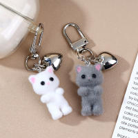 Llavero De Gato Flocado Lindo Colgante Para Teléfono Y Auriculares Adorno Para Bolsa Y Coche Joyería Regalo Para Todas Las Edades - details 6