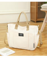 Toth de gran capacidad multibolsillo de mano bolsa de lona simple de ocio estudiante hombro cross-body clase bolsa de ordenador - details 9