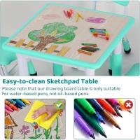 Mesa de Niños Ajustable en Altura Juego de Sillas de 4 Ideal para Jardín de Infantes y Habitación - details 89
