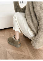 Nuevo invierno de lana y cuero, zapatos de algodón con aumento integrado, botas de cuero genuino, botas de nieve cálidas y esponjosas - details 22