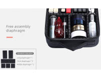 Bolso De Maquillaje Organizador Portátil Para Artistas Con Divisores Ajustables Estuche De Cosméticos De Nylon Estilo Casual - details 12
