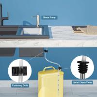 Samodra - Dispensador de jabón de latón, kit de tubo de extensión para accesorios de cocina y baño, dispensador de detergente líquido metálico incorporado - details 1